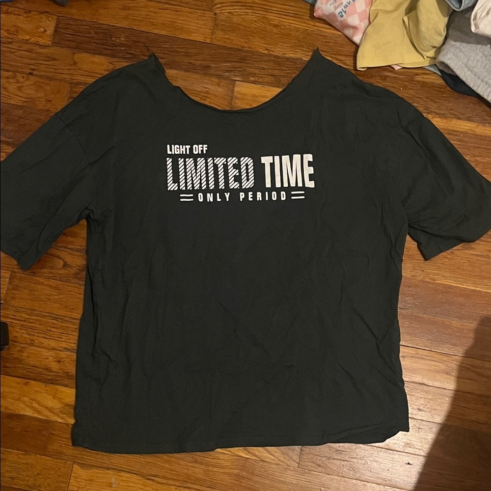 Dark green  over shoulder Women's Top
